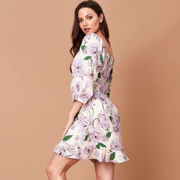 lost + wonder Dresses & Skirts - Lost + wander lavender and white floral dress